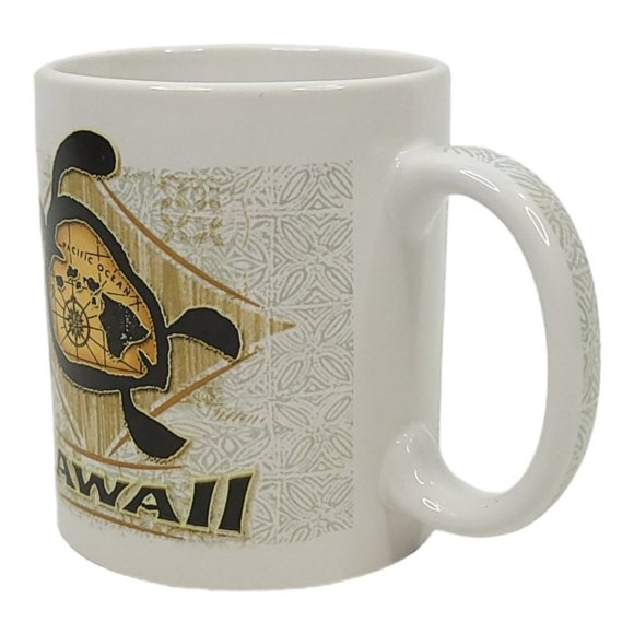 Honu Islands Hawaii 12 Oz Coffee Cup Mug Sea Turtle Ceramic Souvenir ABC Stores - Picture 8 of 11